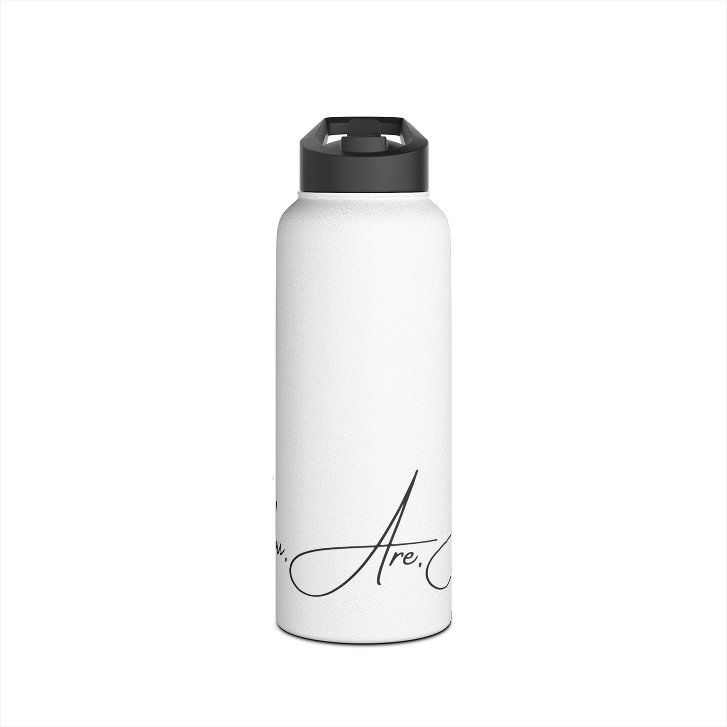 "You. Are. Art." Stainless Steel Water Bottle, Standard Lid