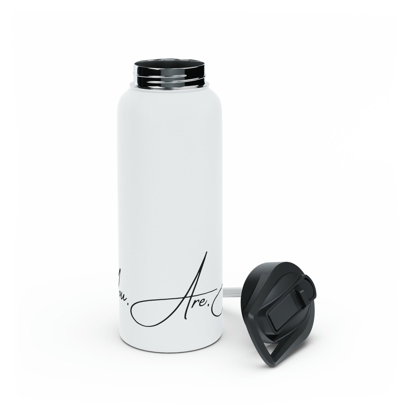 "You. Are. Art." Stainless Steel Water Bottle, Standard Lid