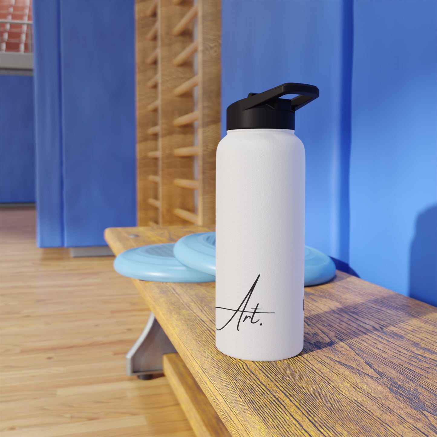 "You. Are. Art." Stainless Steel Water Bottle, Standard Lid